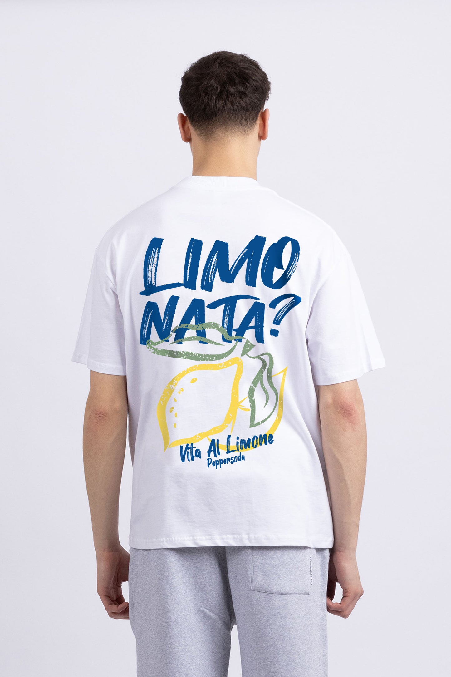 Mens Limonata Printed White T-Shirt