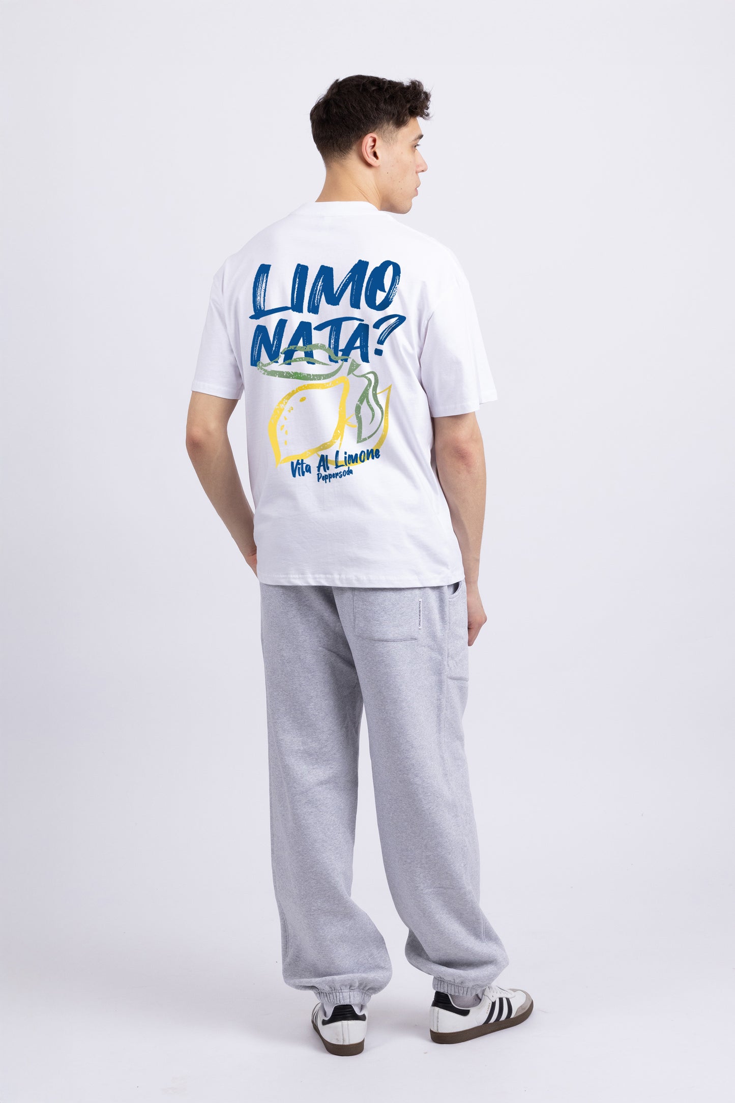 Mens Limonata Printed White T-Shirt