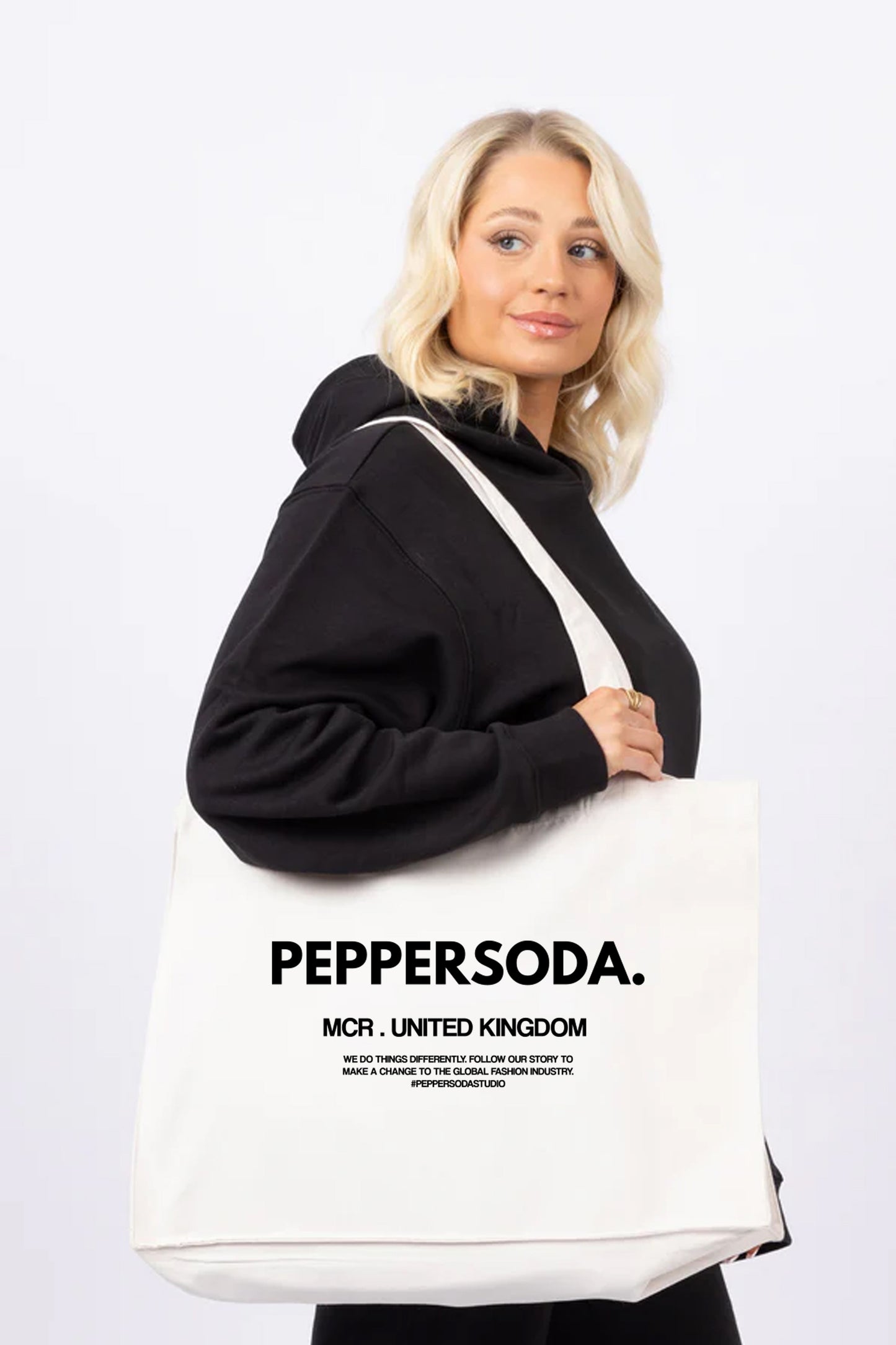 Peppersoda United Kingdom Printed Woven Shopping Tote Bag