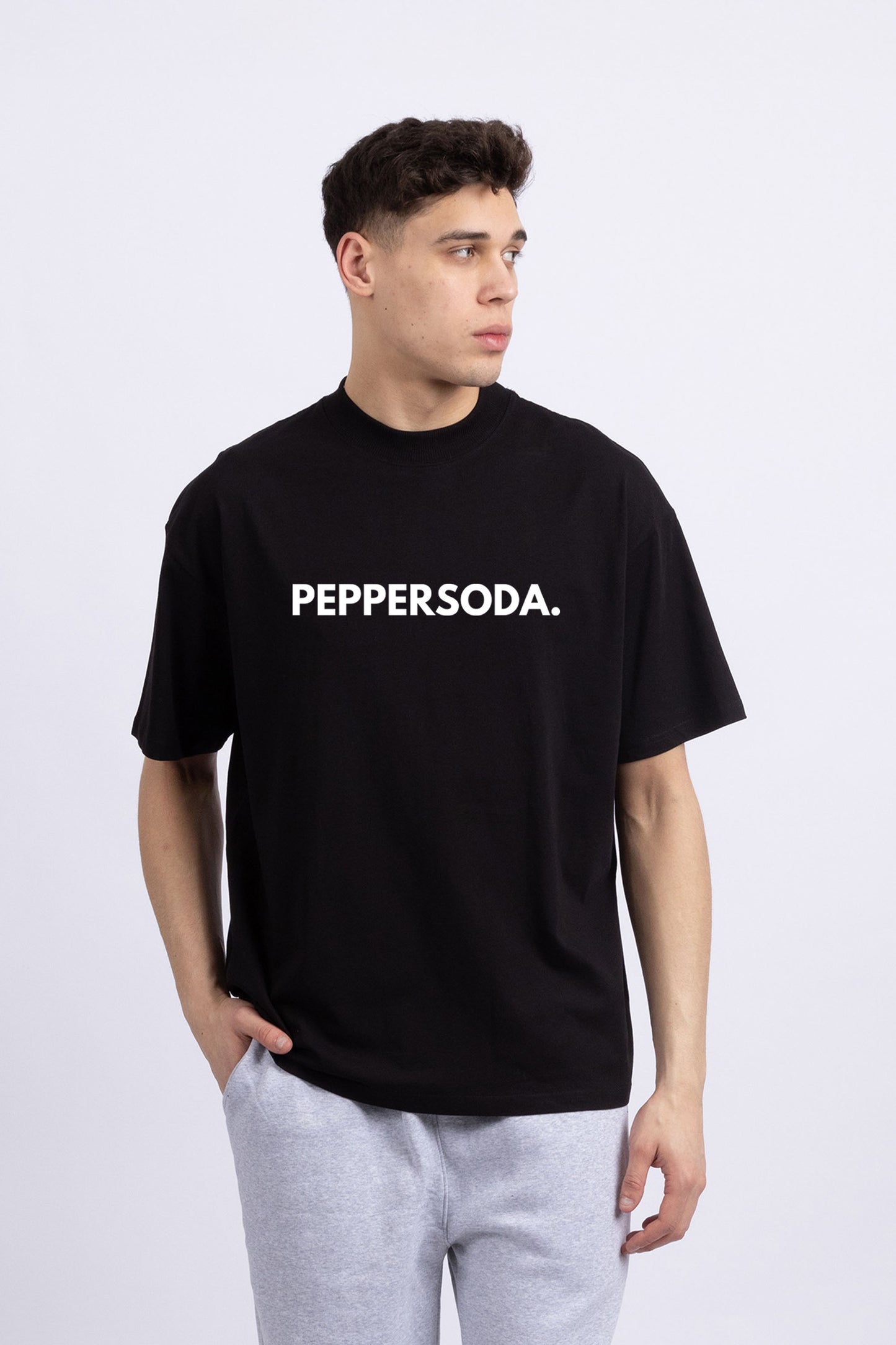 Mens Peppersoda Printed Oversized T-shirt