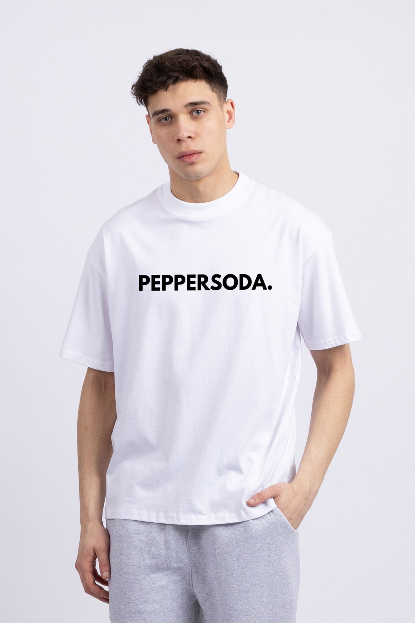 Mens Peppersoda Printed Oversized T-shirt