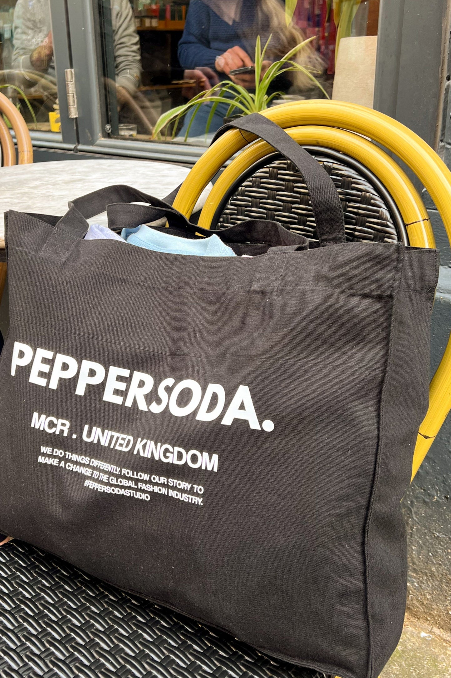 Peppersoda United Kingdom Printed Woven Shopping Tote Bag