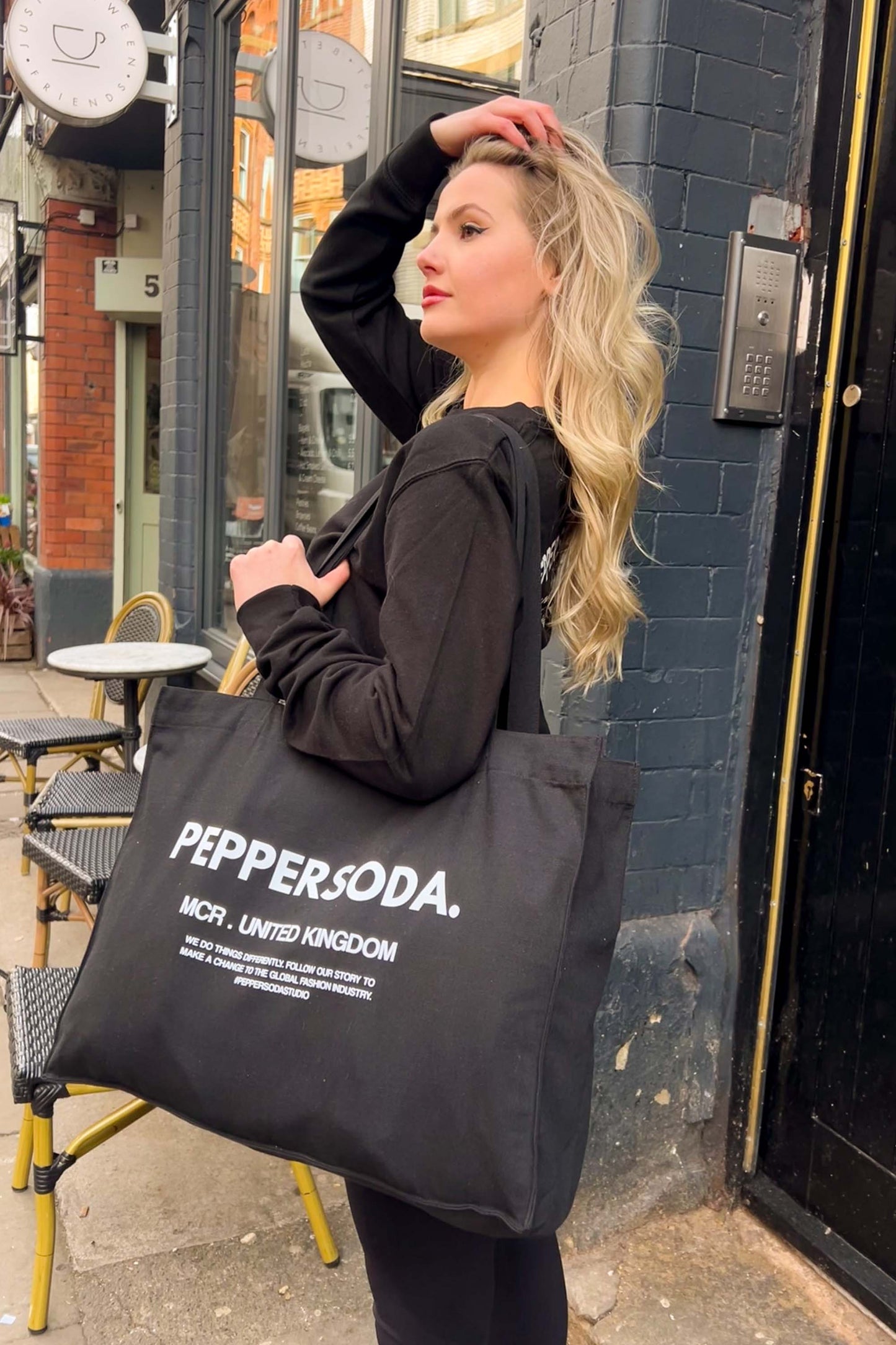 Peppersoda United Kingdom Printed Woven Shopping Tote Bag